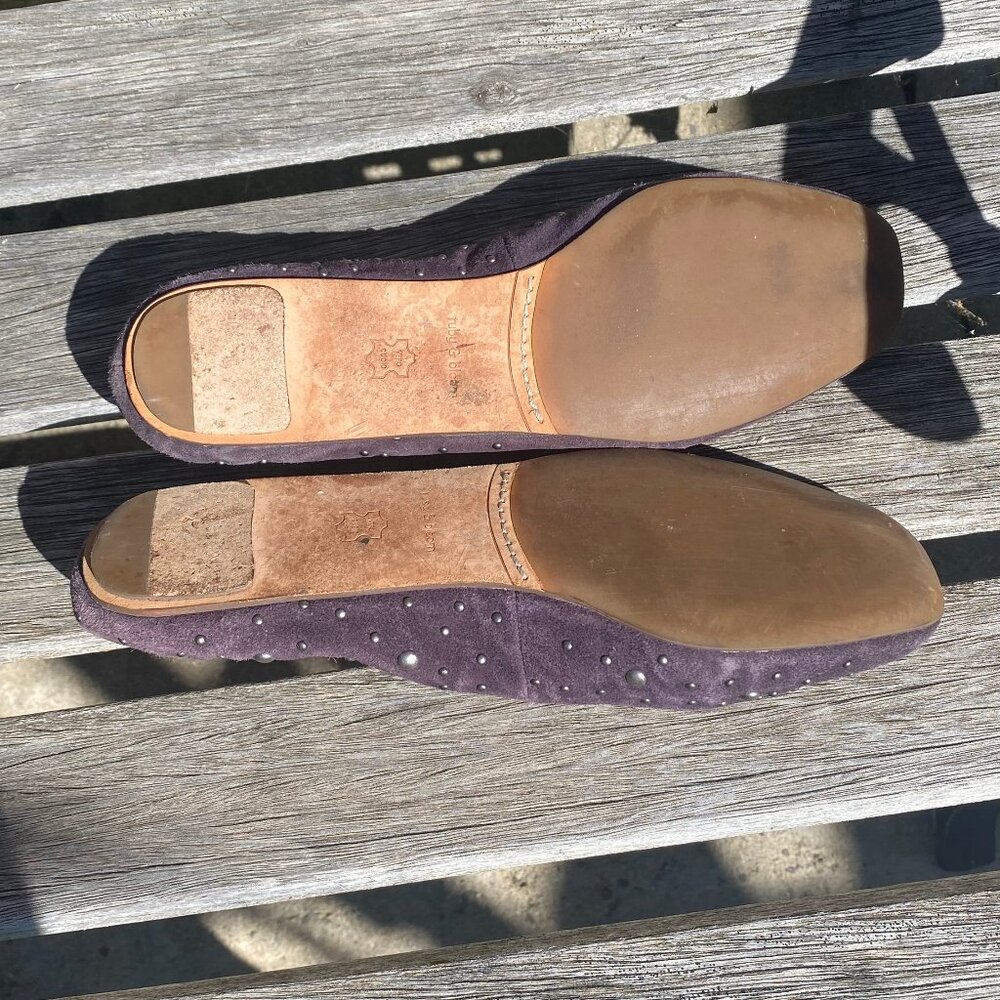 Women's Ruby & Bloom Purple Suede Size 8.5 Flats - Picture 5 of 11